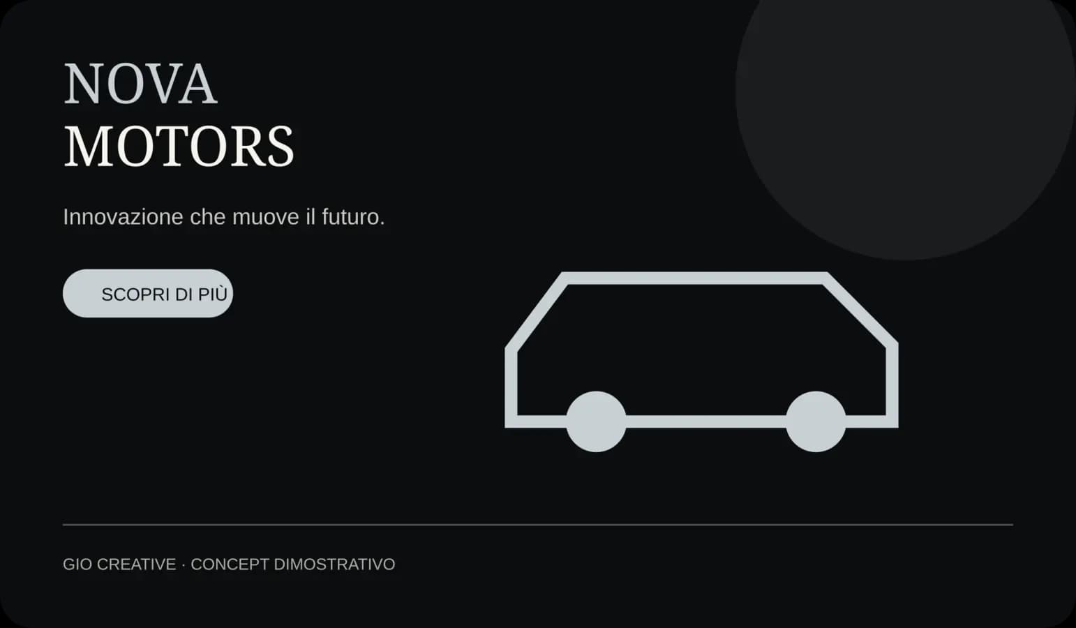 Homepage del progetto Autosalone