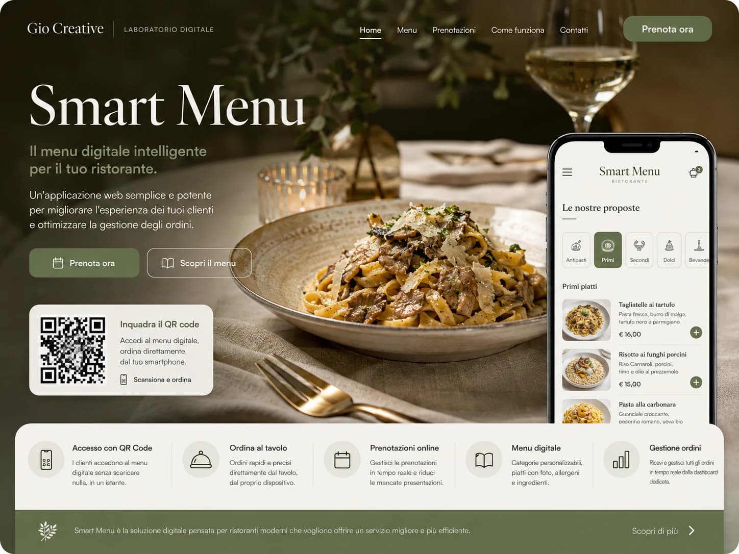 Anteprima del progetto Smart Menu